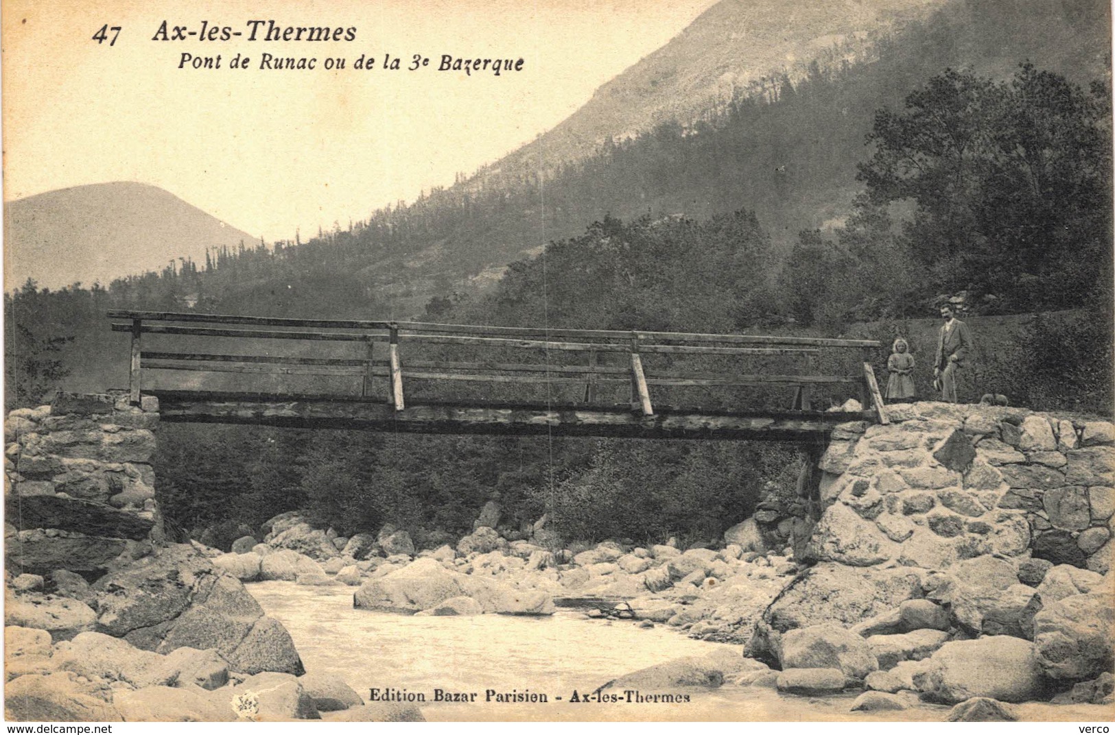 Carte postale ancienne de AX les THERMES