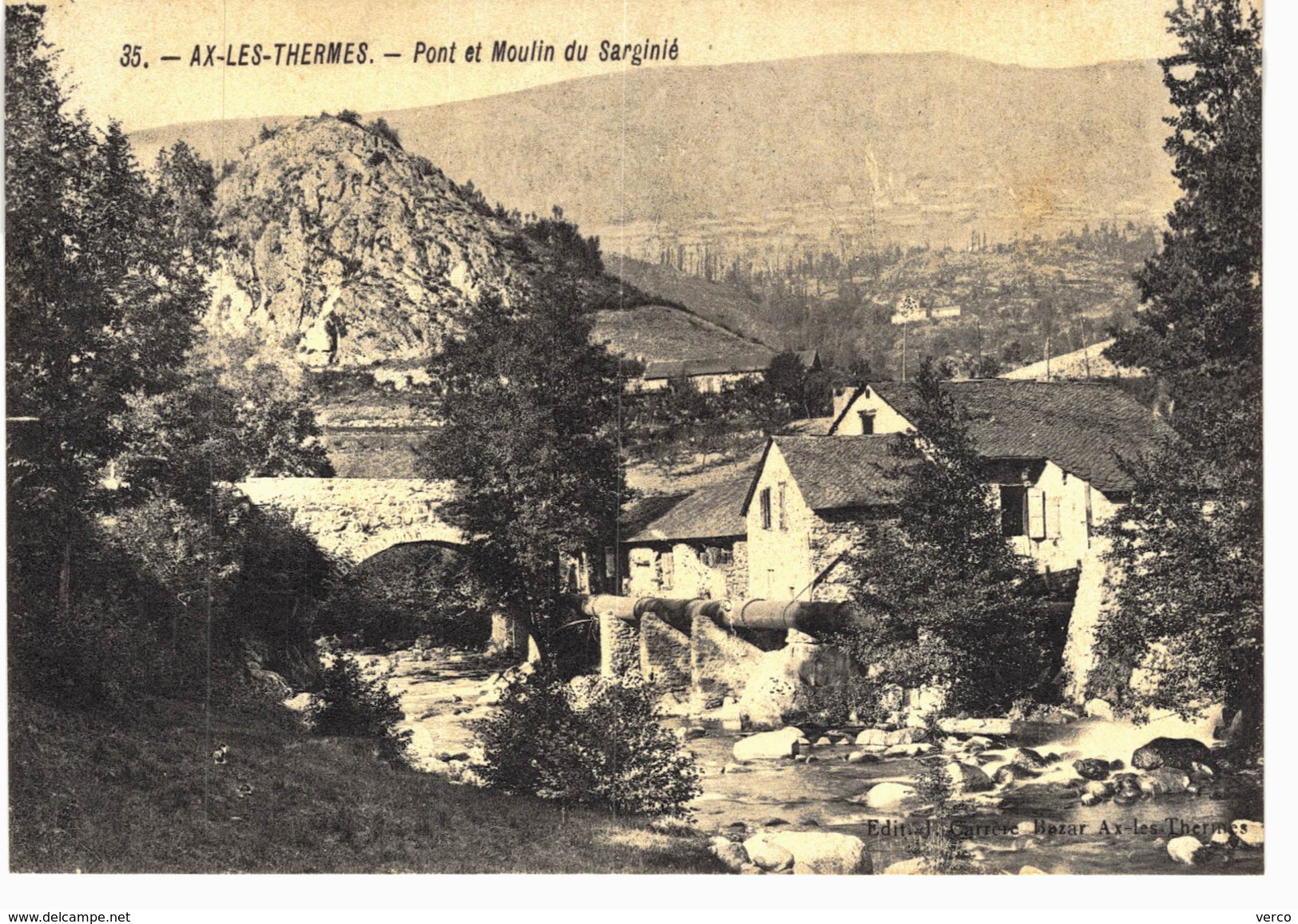 Carte postale ancienne de AX les THERMES