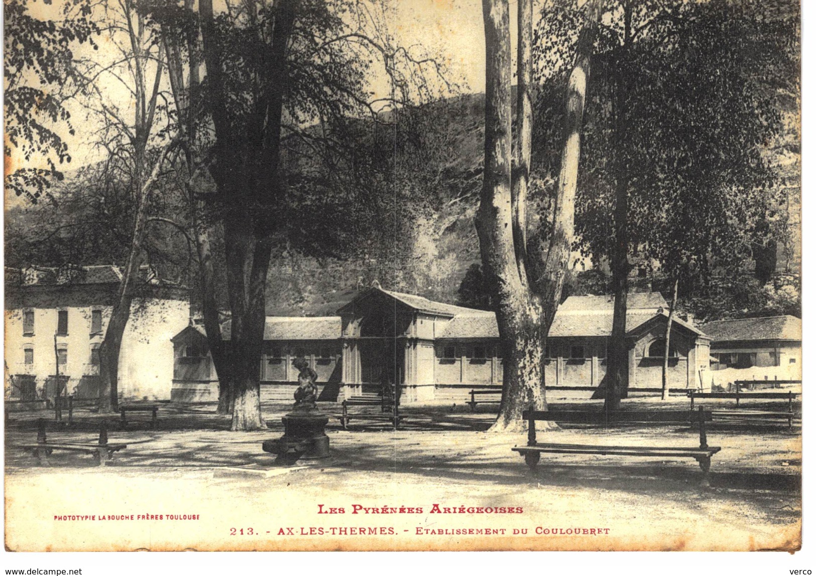 Carte postale ancienne de AX les THERMES