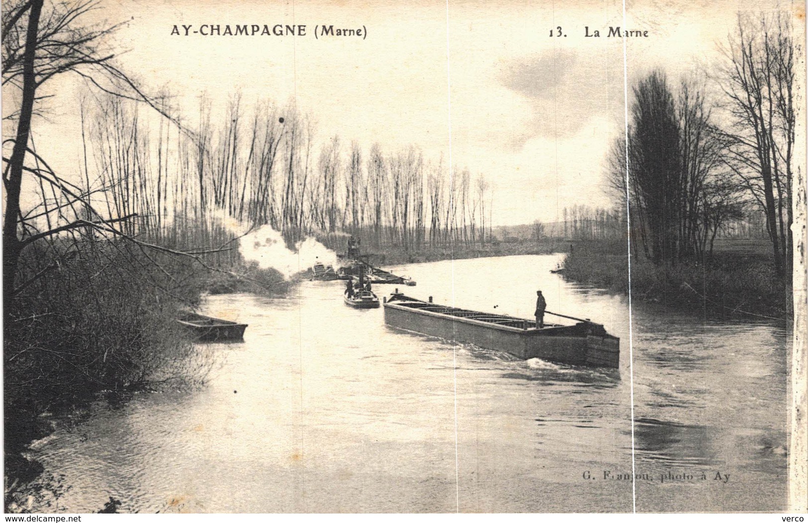 Carte postale ancienne de Ay en CHAMPAGNE