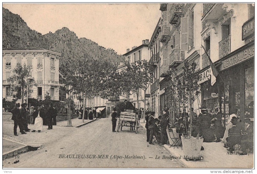 Carte Postale Ancienne de BEAULIEU SUR MER