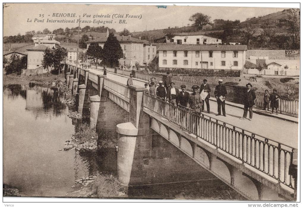 Carte Postale Ancienne de  BEHOBIE