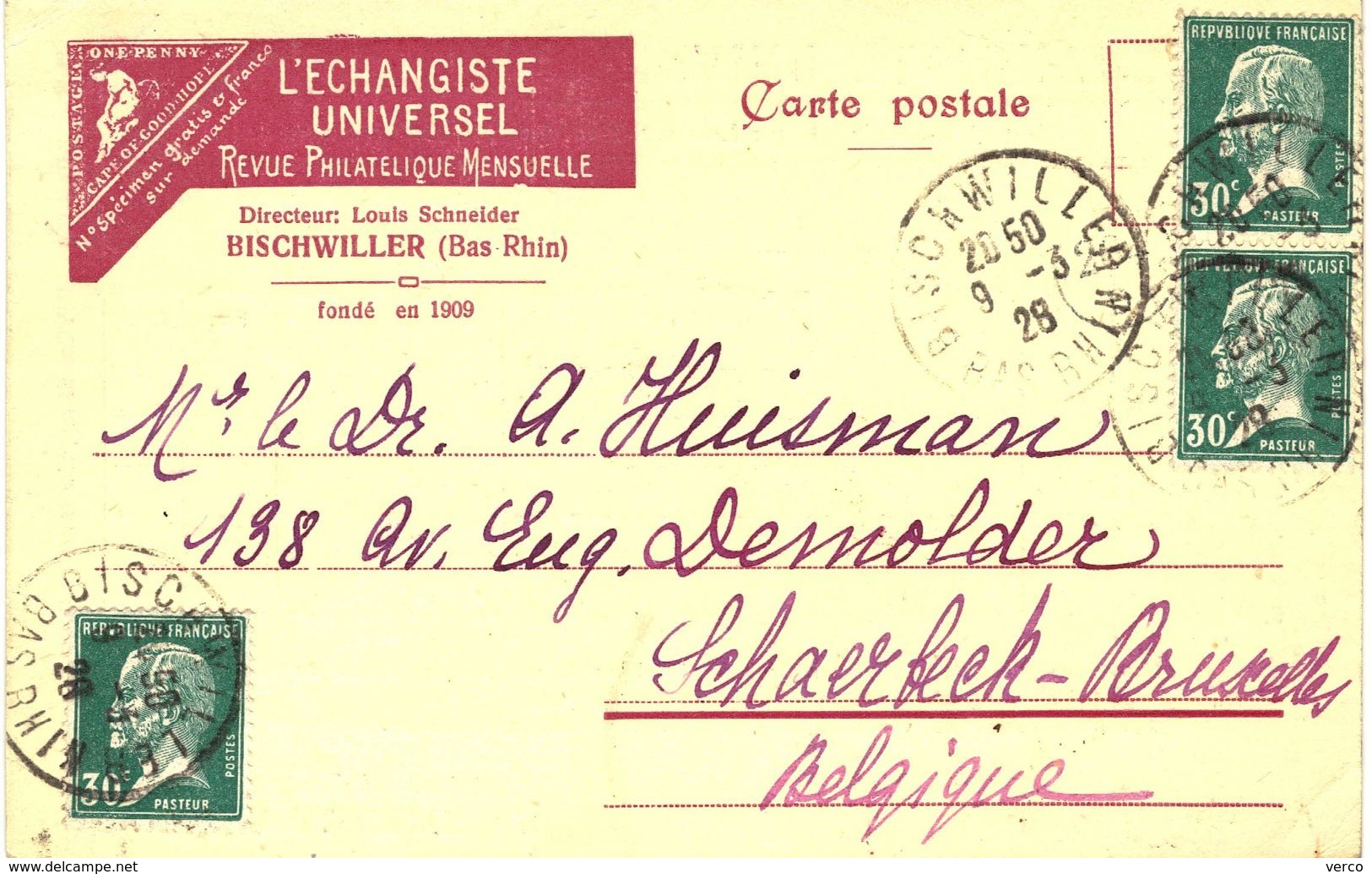 Carte POSTALE  Ancienne de  BISCHWILLER - Sociètè Philomatique