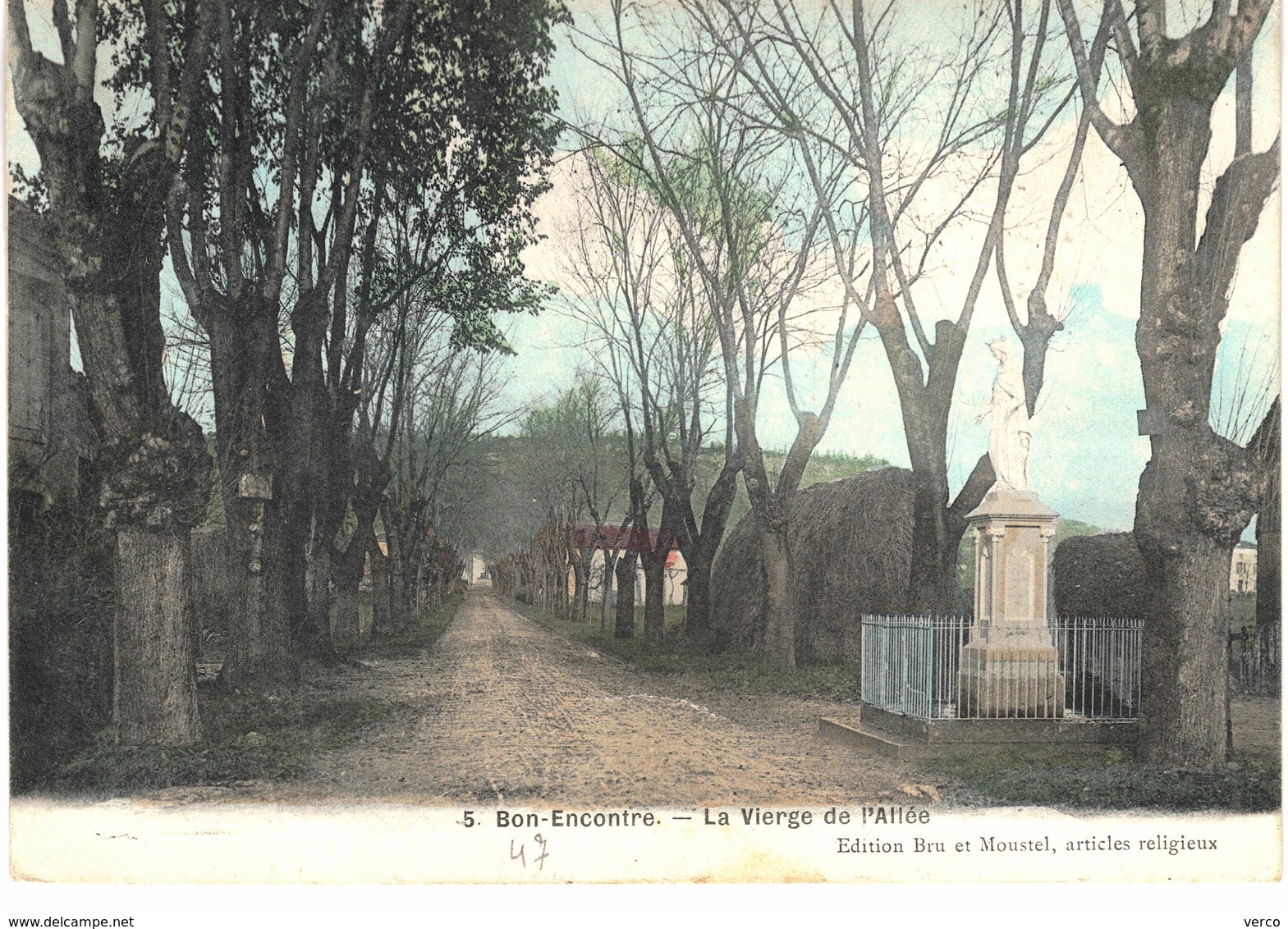 Carte Postale ancienne de BON - ENCONTRE