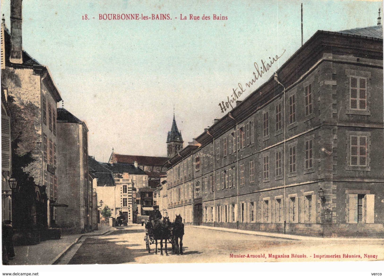 Carte postale ancienne de BOURBONNE les BAINS