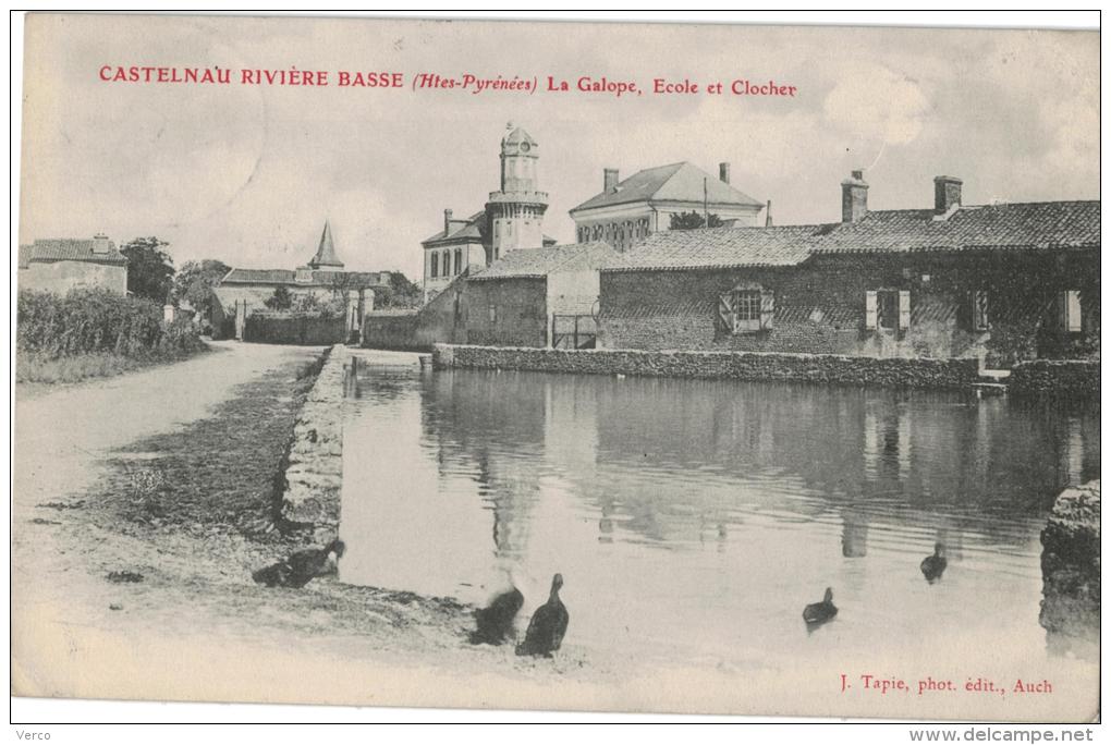 Carte Postale Ancienne de CASTELNAU RIVIERE BASSE