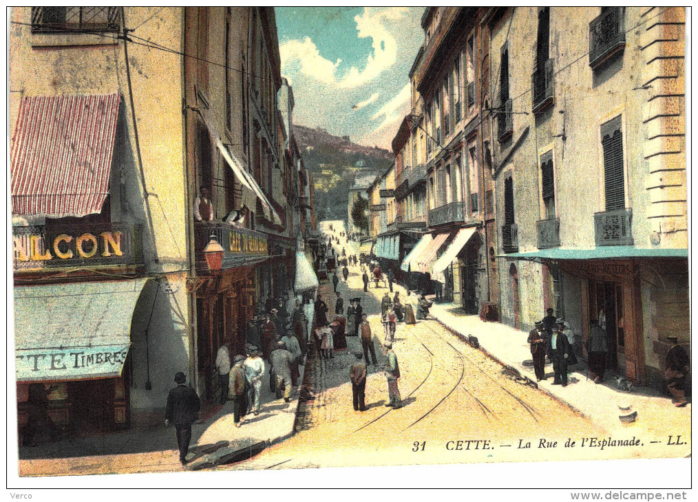 Carte Postale Ancienne de CETTE (SETE)