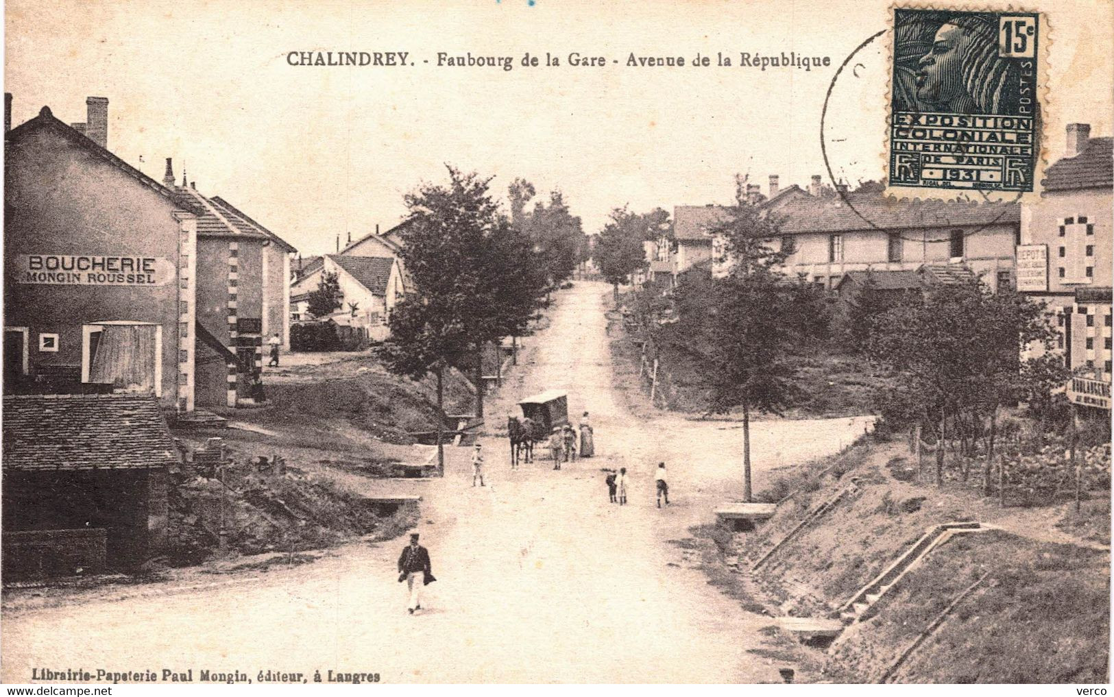 Carte POSTALE  Ancienne  de CHALINDREY - Faubourg de la Gare