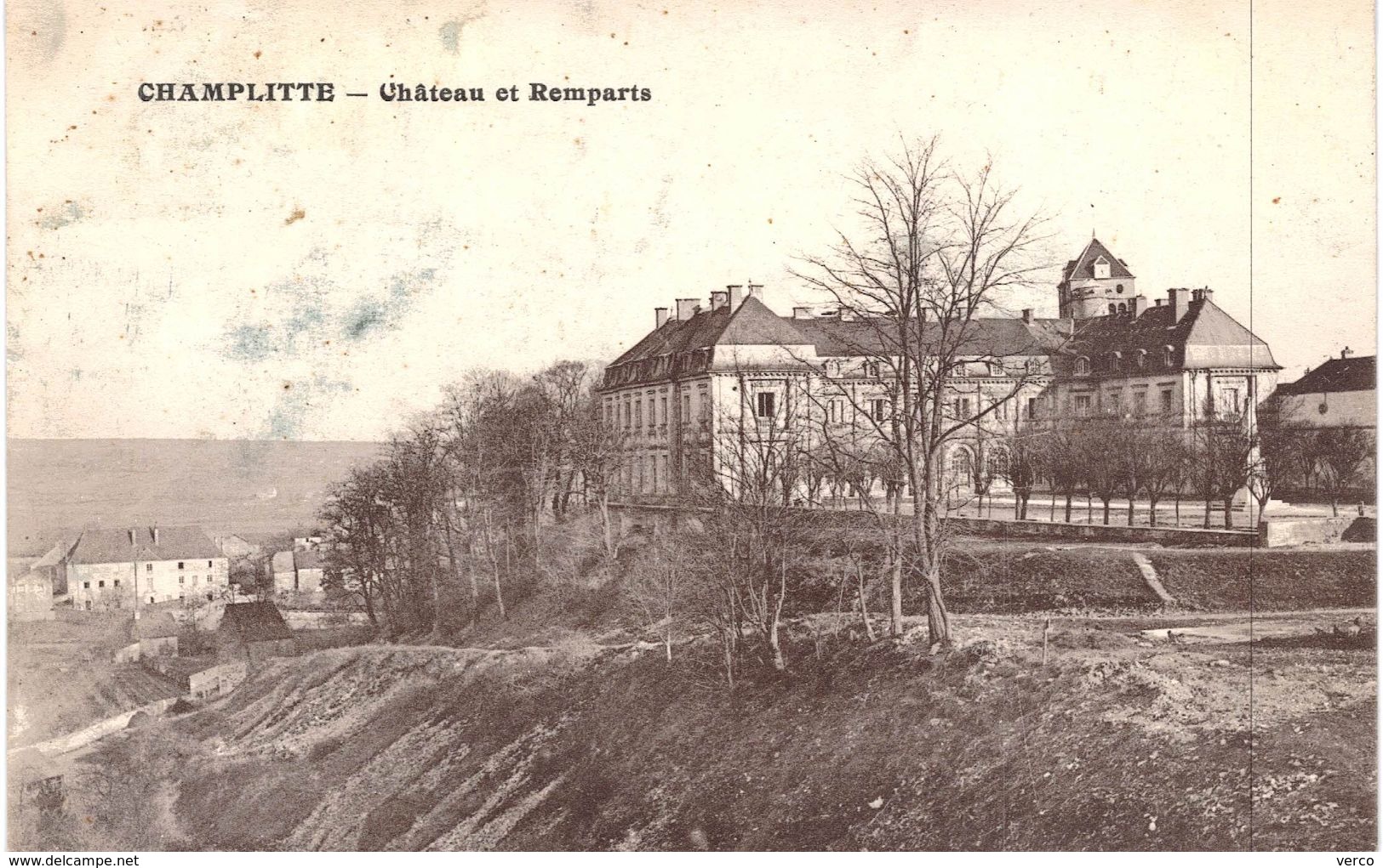 Carte POSTALE Ancienne de  CHAMPLITTE - Château & remparts