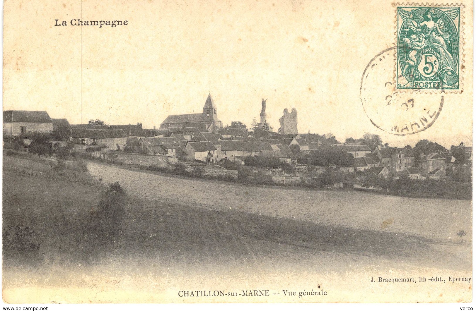 Carte POSTALE Ancienne de  CHATILLON sur MARNE