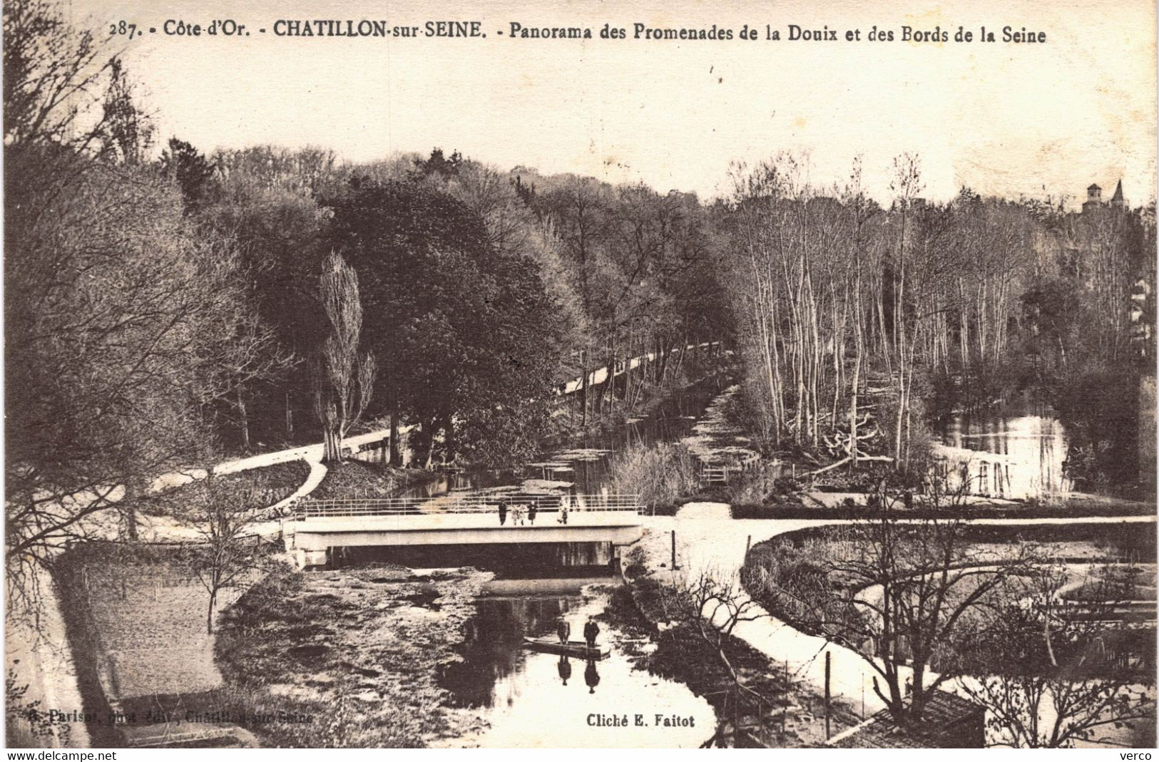 Carte POSTALE  Ancienne  de  CHATILLON sur SEINE - Bords de la Seine