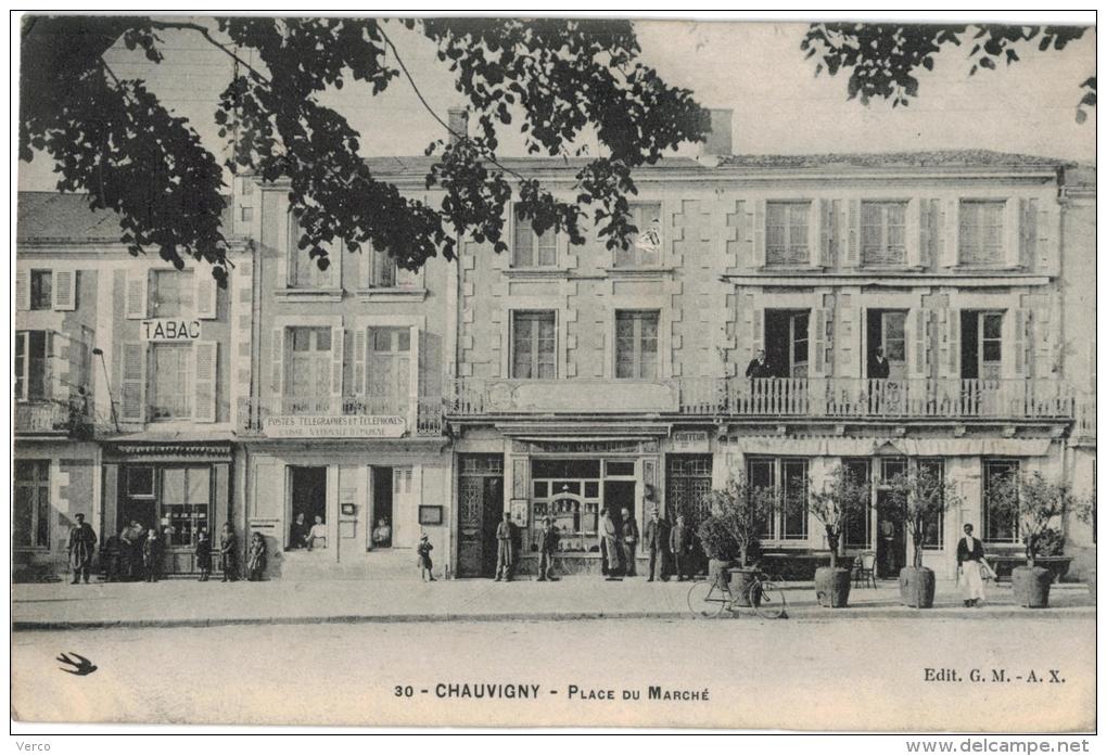 Carte Postale Ancienne de CHAUVIGNY