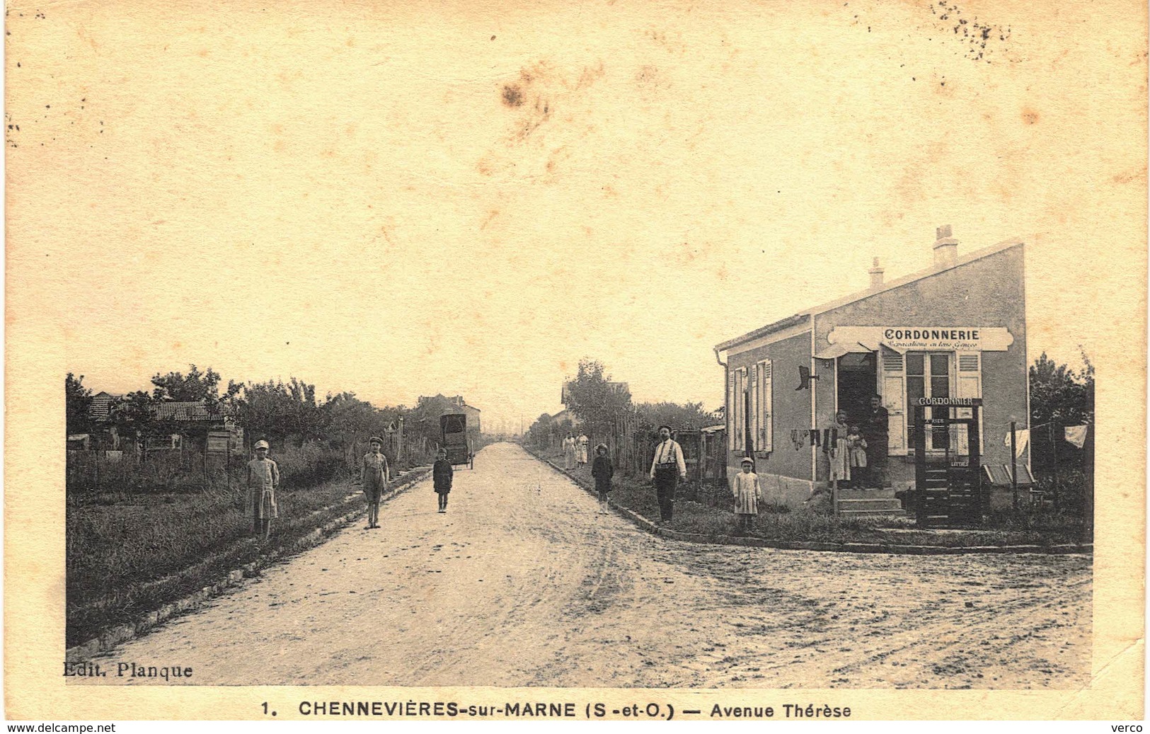 Carte POSTALE Ancienne de  CHENNEVIERES sur MARNE - Avenue Thérése