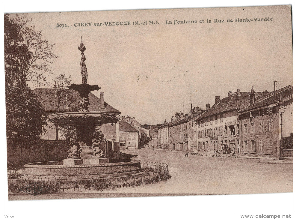 Carte Postale Ancienne de CIREY SUR VEZOUZE