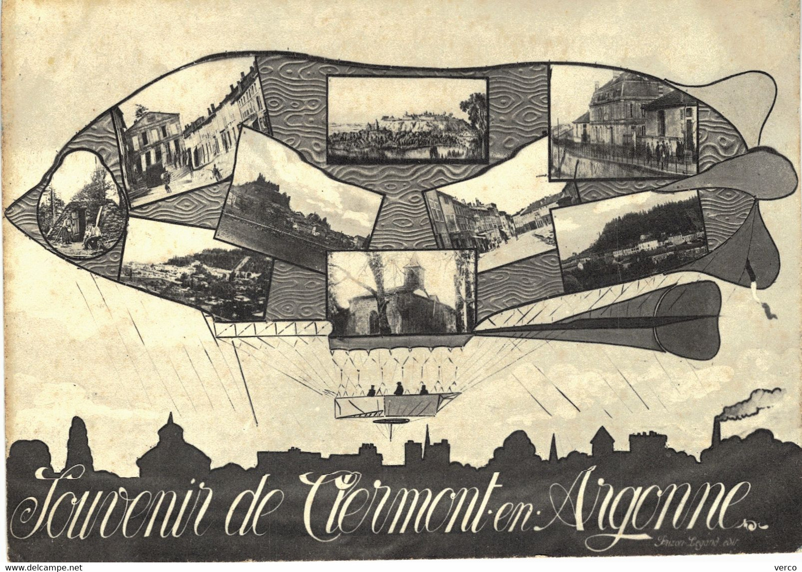 Carte POSTALE Ancienne  de  CLERMONT en ARGONNE - Souvenirs de ...