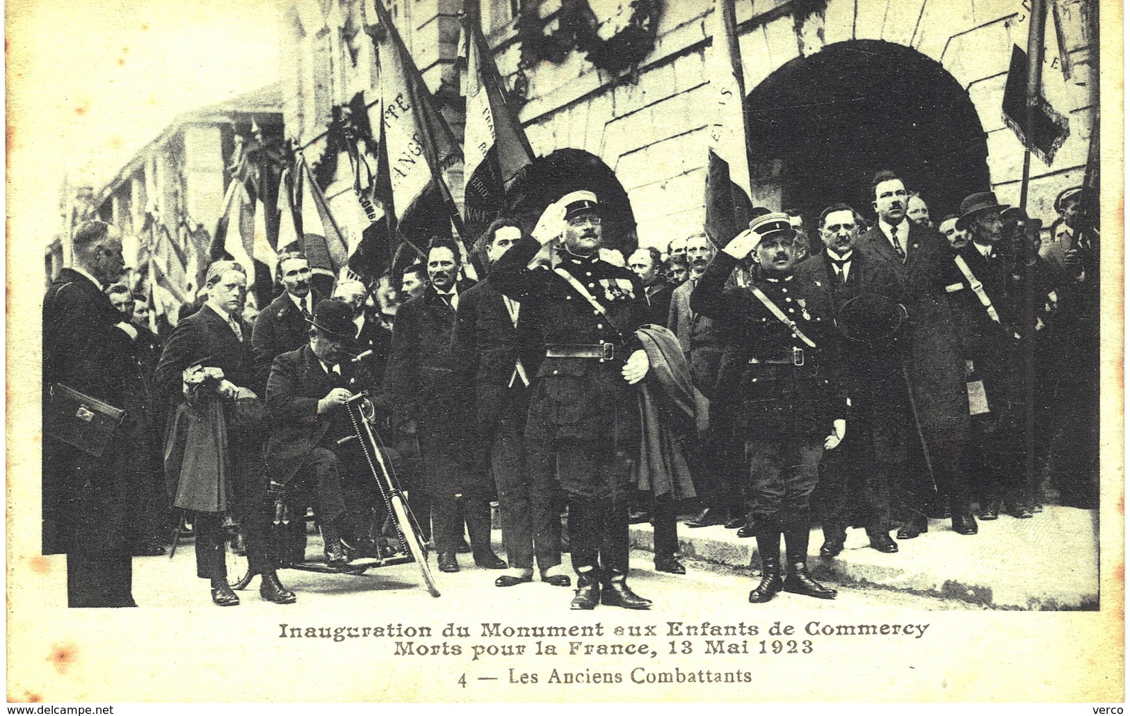 Carte postale ancienne de COMMERCY - Inauguration du Monument des Enfants de Commercy, le 13 Mai 1923