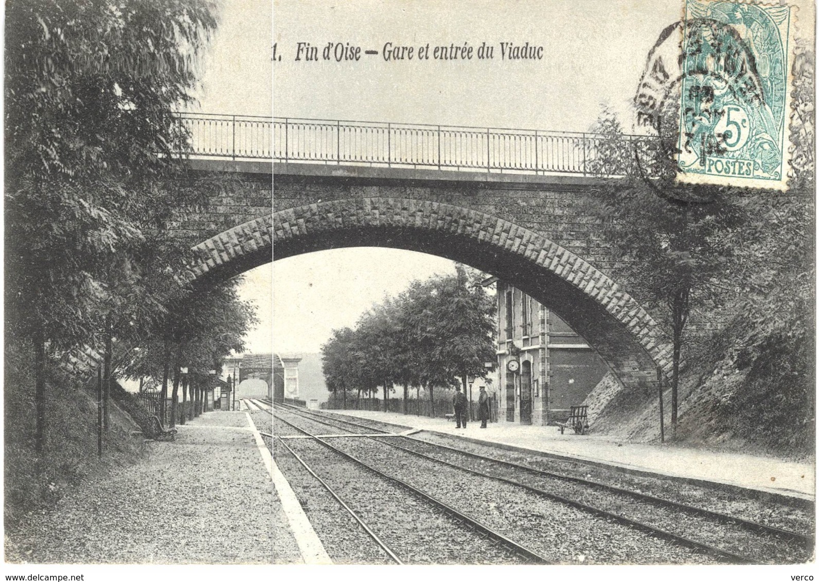 Carte POSTALE  Ancienne  de CONFLANS  SAINT  HONORINE - Gare de FIN d'OISE