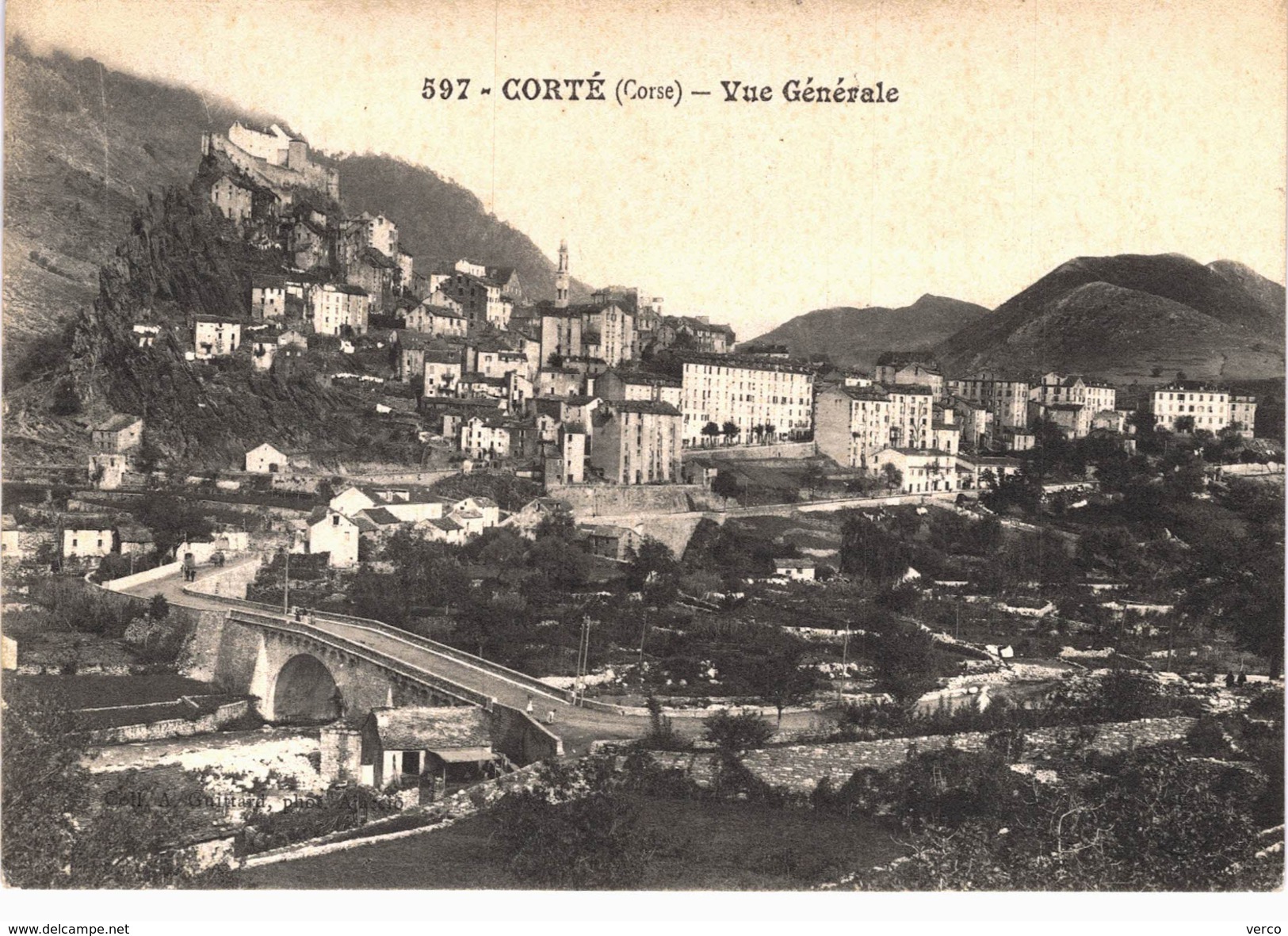 Carte postale ancienne de CORTE