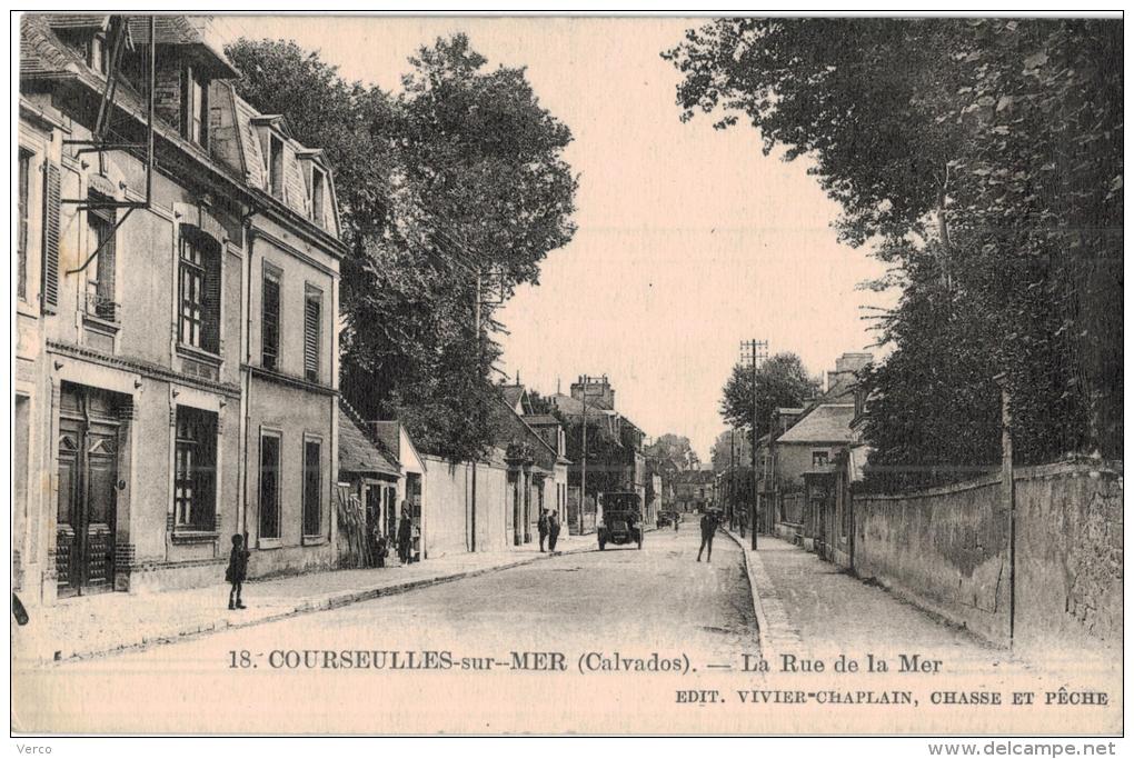 Carte Postale Ancienne de COURSEULLES SUR MER