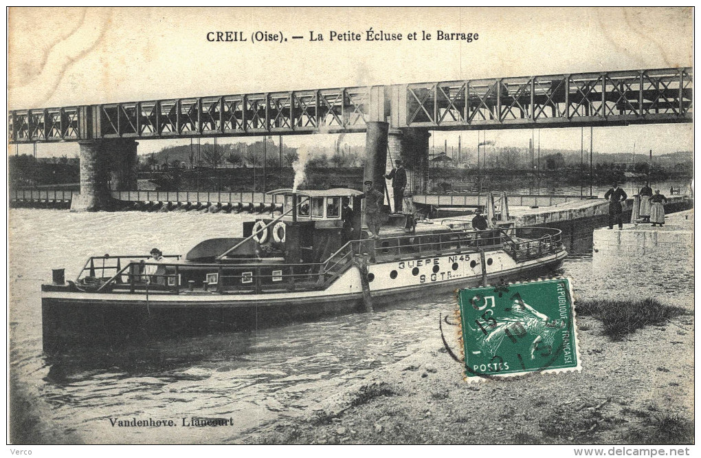 Carte Postale Ancienne de CREIL