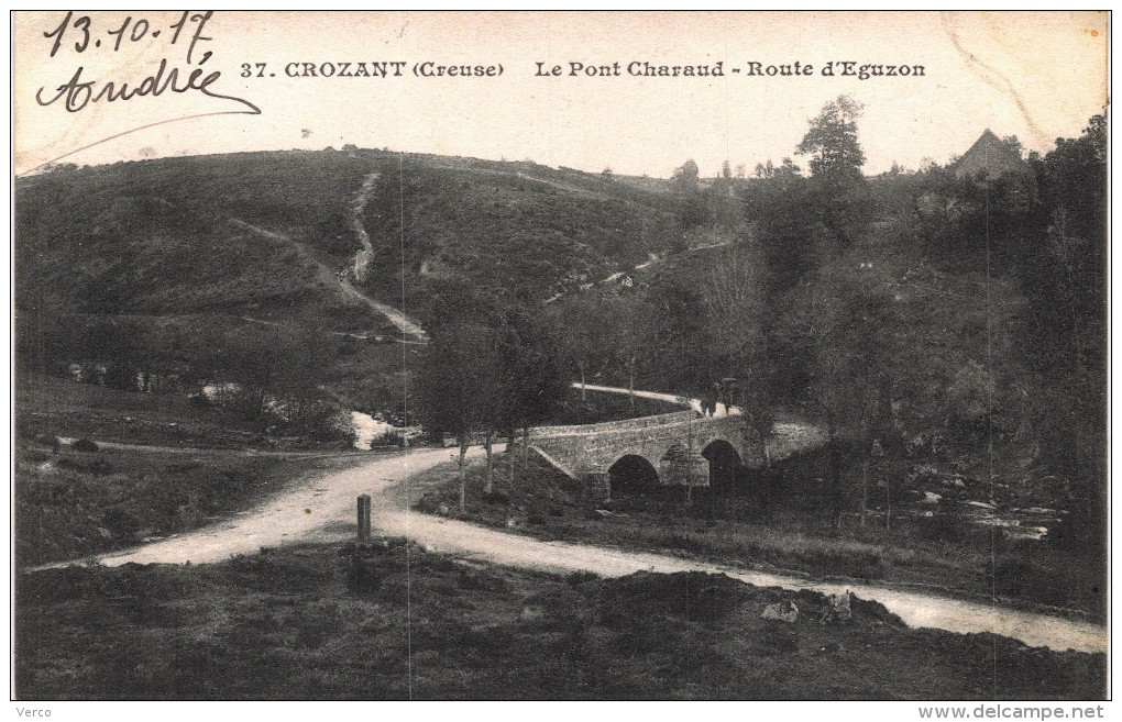 Carte Postale Ancienne de CROZANT