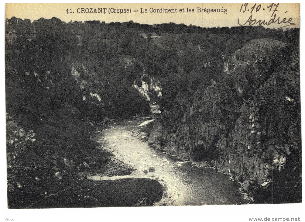 Carte Postale Ancienne de CROZANT