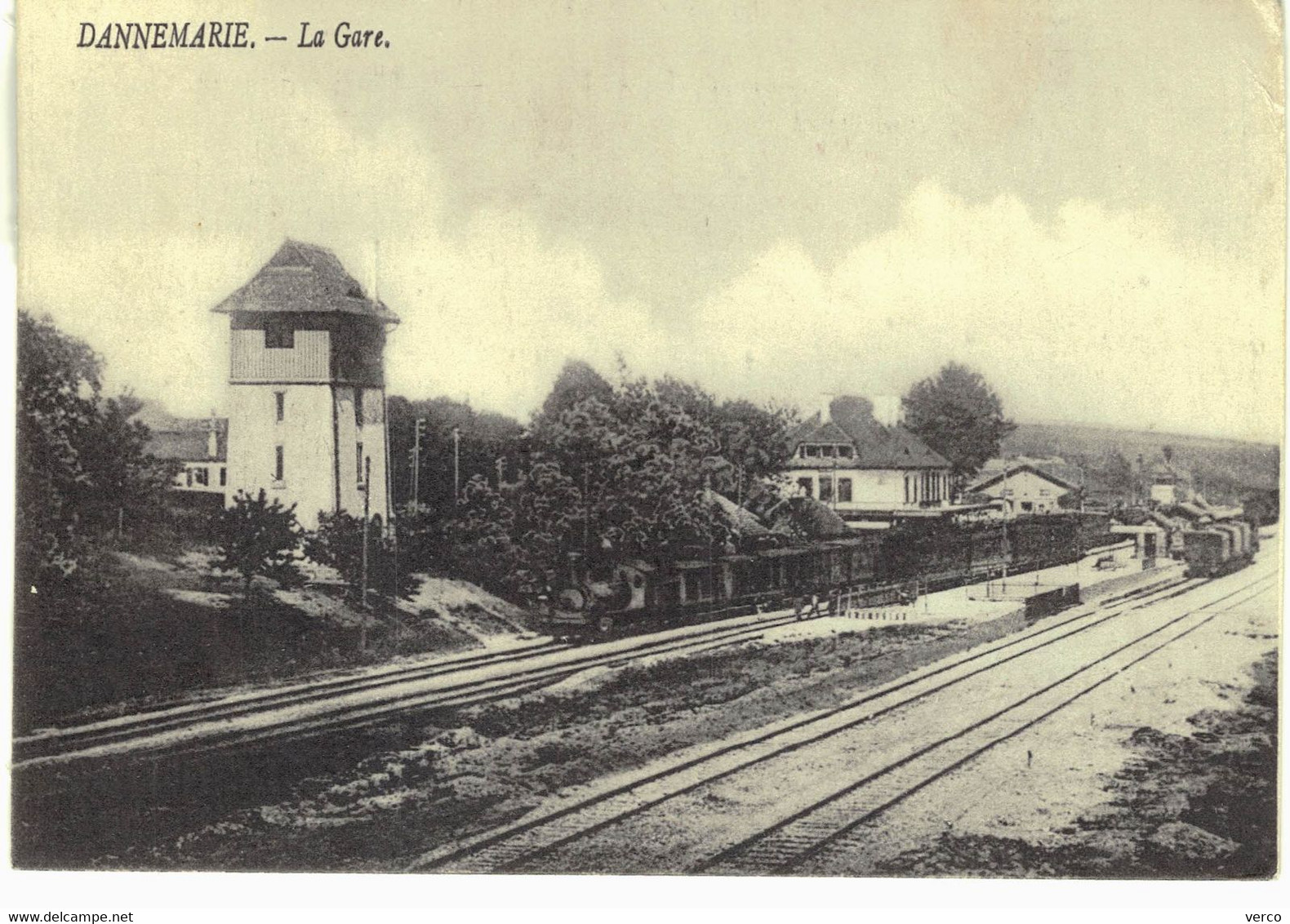 Carte POSTALE  Ancienne  de  DANNEMARIE - La GARE