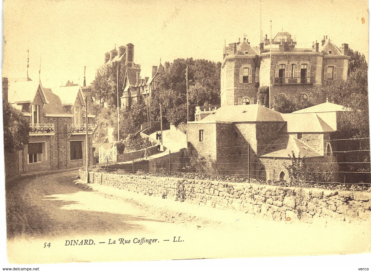 Carte  Postale  ancienne de DINARD - Rue Coffinger