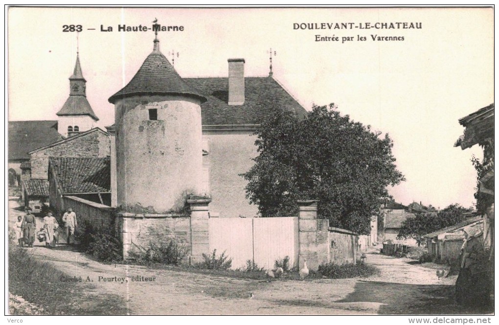 CARTE POSTALE ANCIENNE DE DOULEVANT LE CHATEAU - 283 - entrée par les varennes