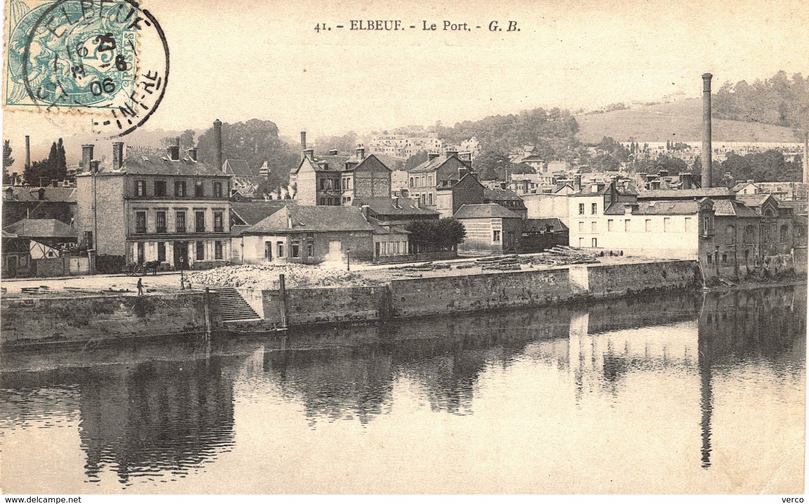 CARTE POSTALE Ancienne  de ELBEUF -  Le port