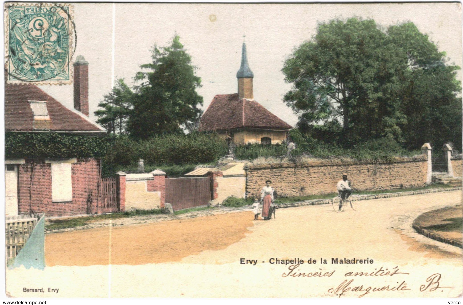 Carte Postale Ancienne de ERVY LE CHATEL-Chapelle de la Maladrerie