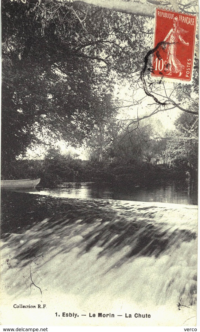 Carte POSTALE Ancienne de  ESBLY - Le Morin, la chute