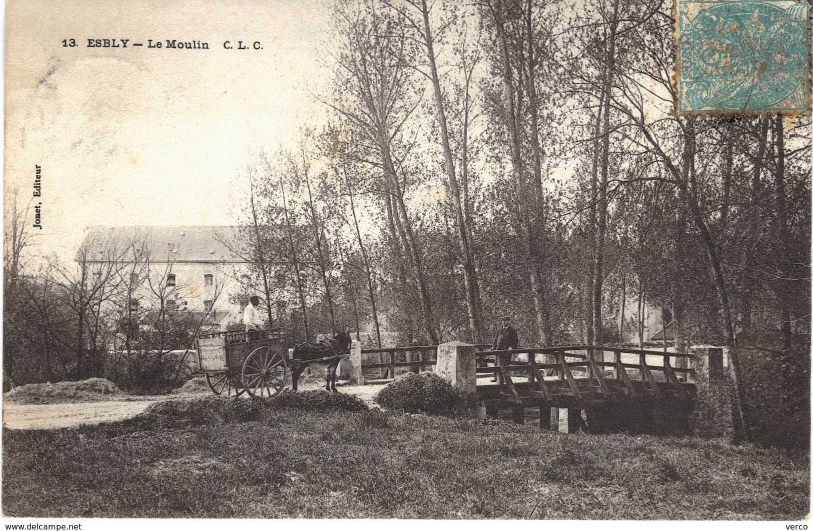 Carte POSTALE Ancienne de  ESBLY - Le moulin