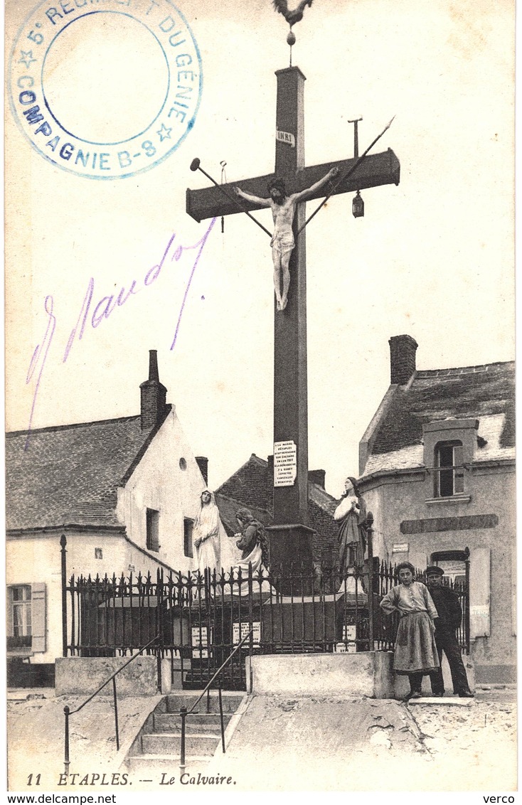 Carte postale ancienne de ETAPLES - Le calvaire