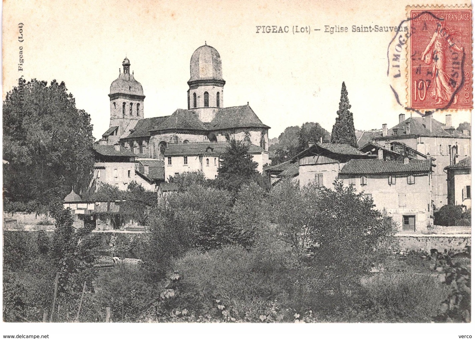 Carte Postale ANCIENNE de  FIGEAC - Eglise St Sauveur