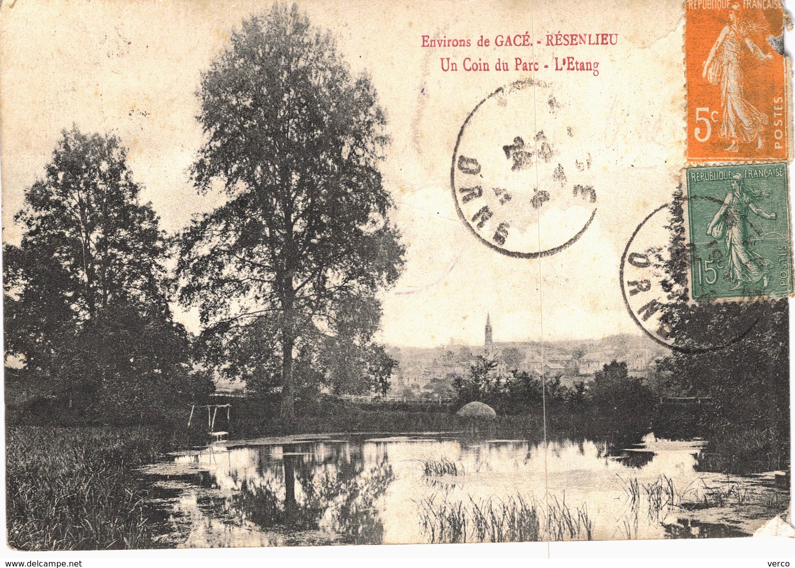 Carte Postale ancienne de GACE  -  RESENLIEU