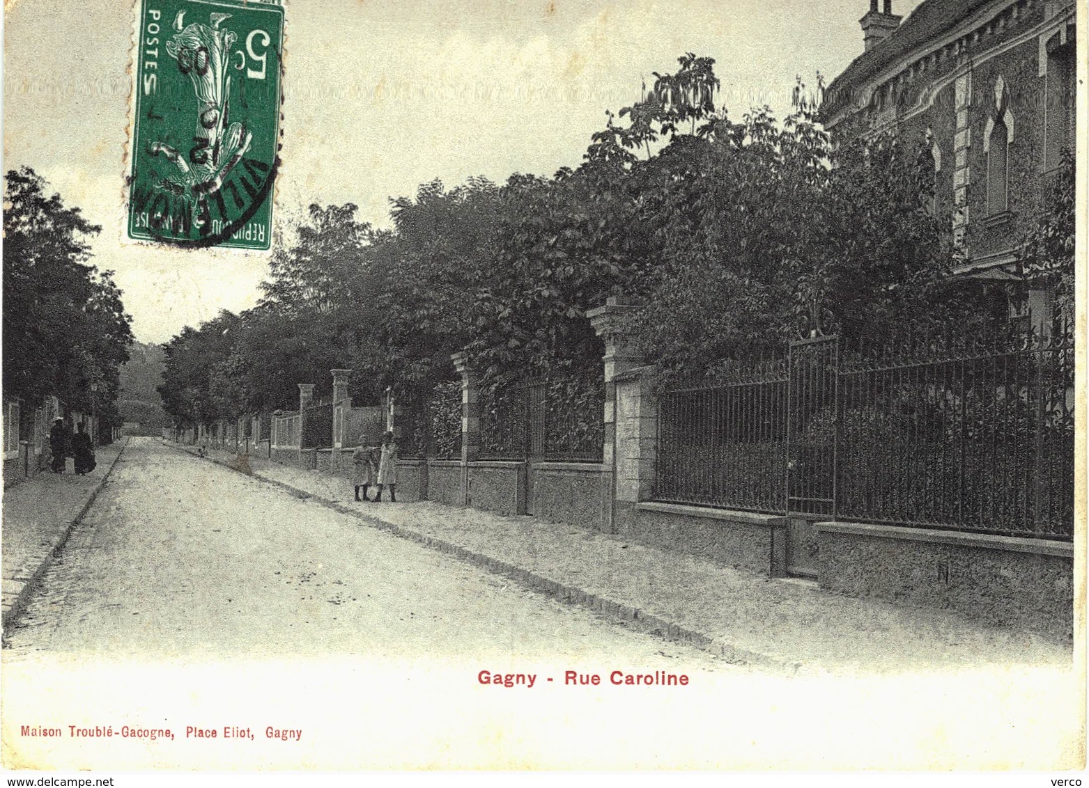 Carte POSTALE Ancienne de  GAGNY - Rue Caroline