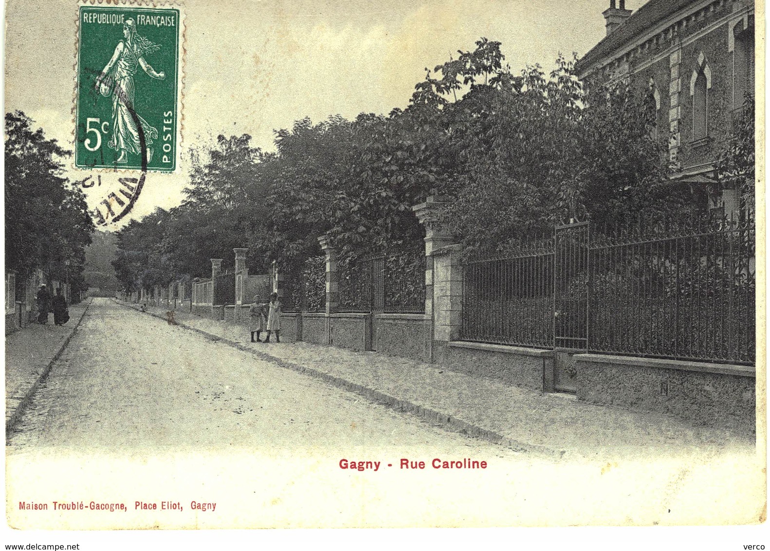 Carte POSTALE Ancienne de  GAGNY - Rue Caroline