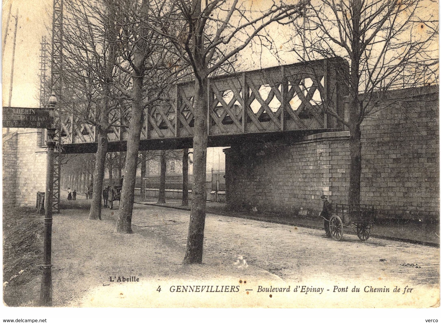 Carte POSTALE Ancienne de GENNEVILLIERS - Bd d'Epinay