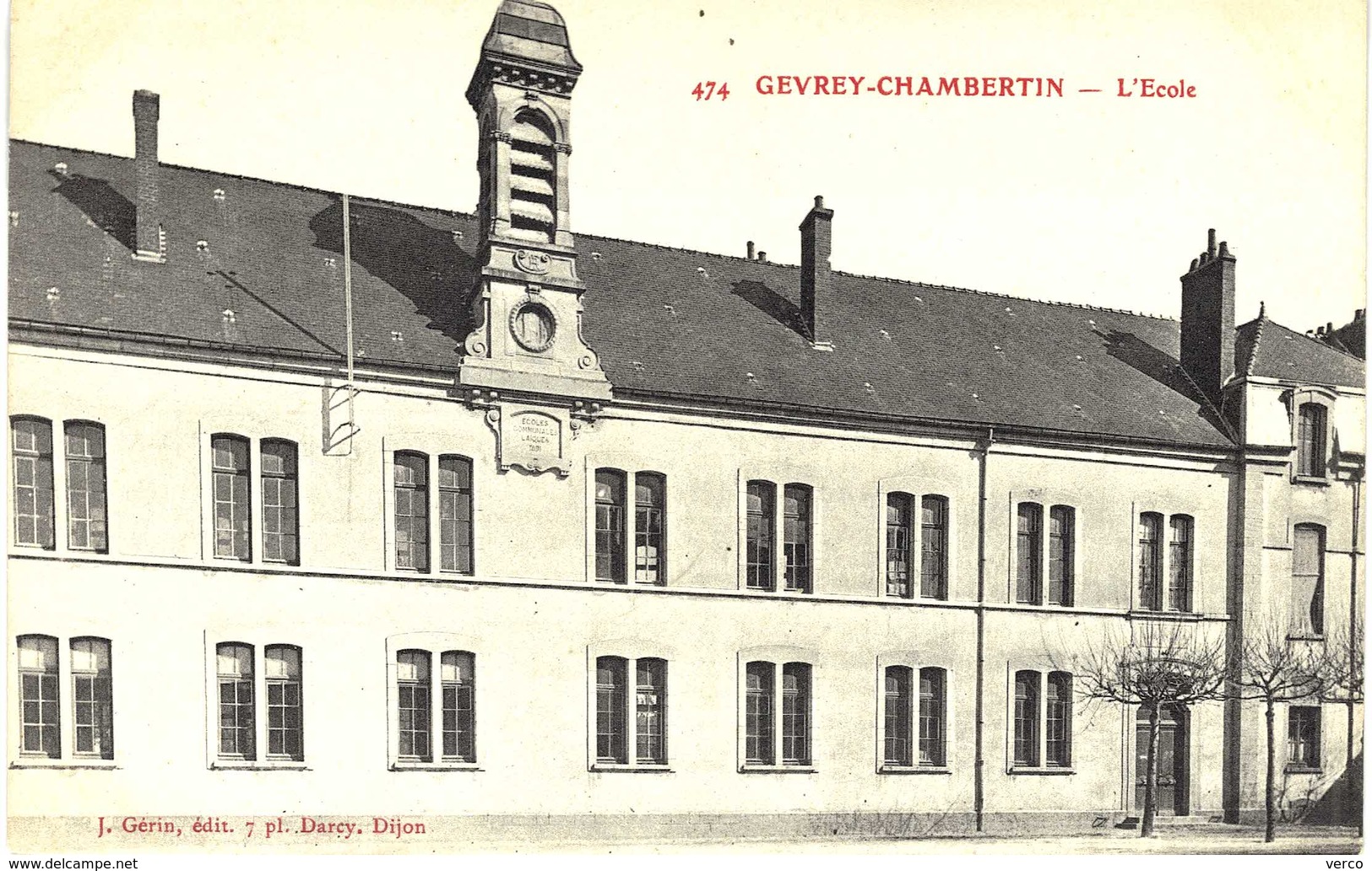 Carte  POSTALE  Ancienne  de   GEVREY  CHAMBERTIN - Ecole