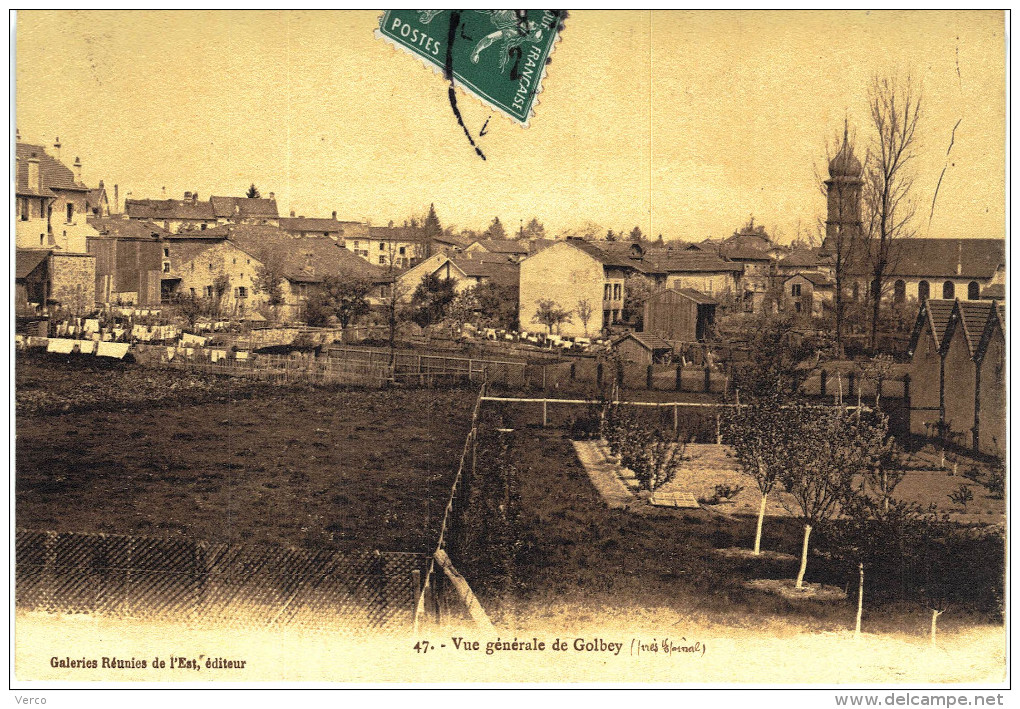 Carte Postale Ancienne de GOLBEY