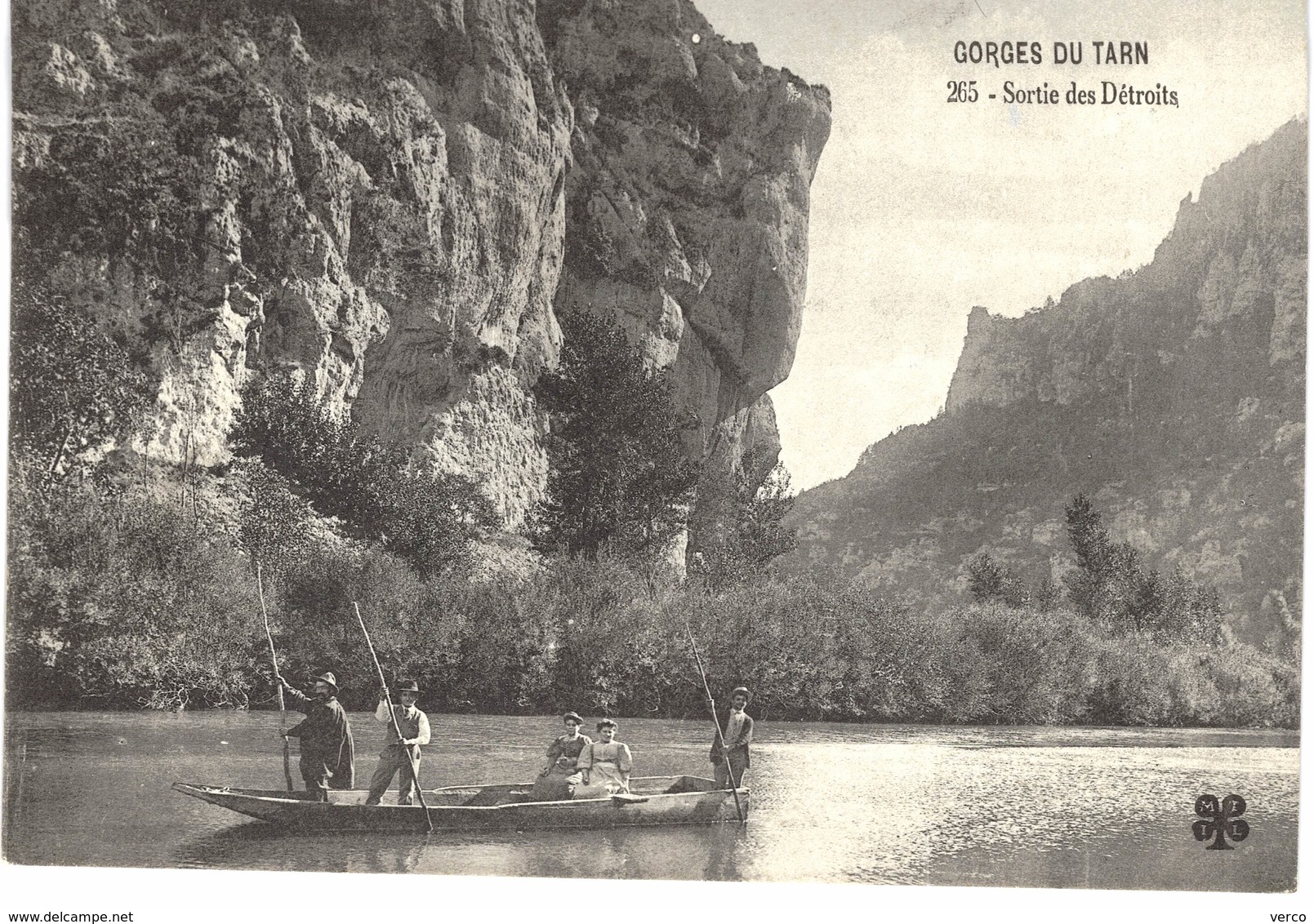 Carte Postale ancienne de GORGES du TARN