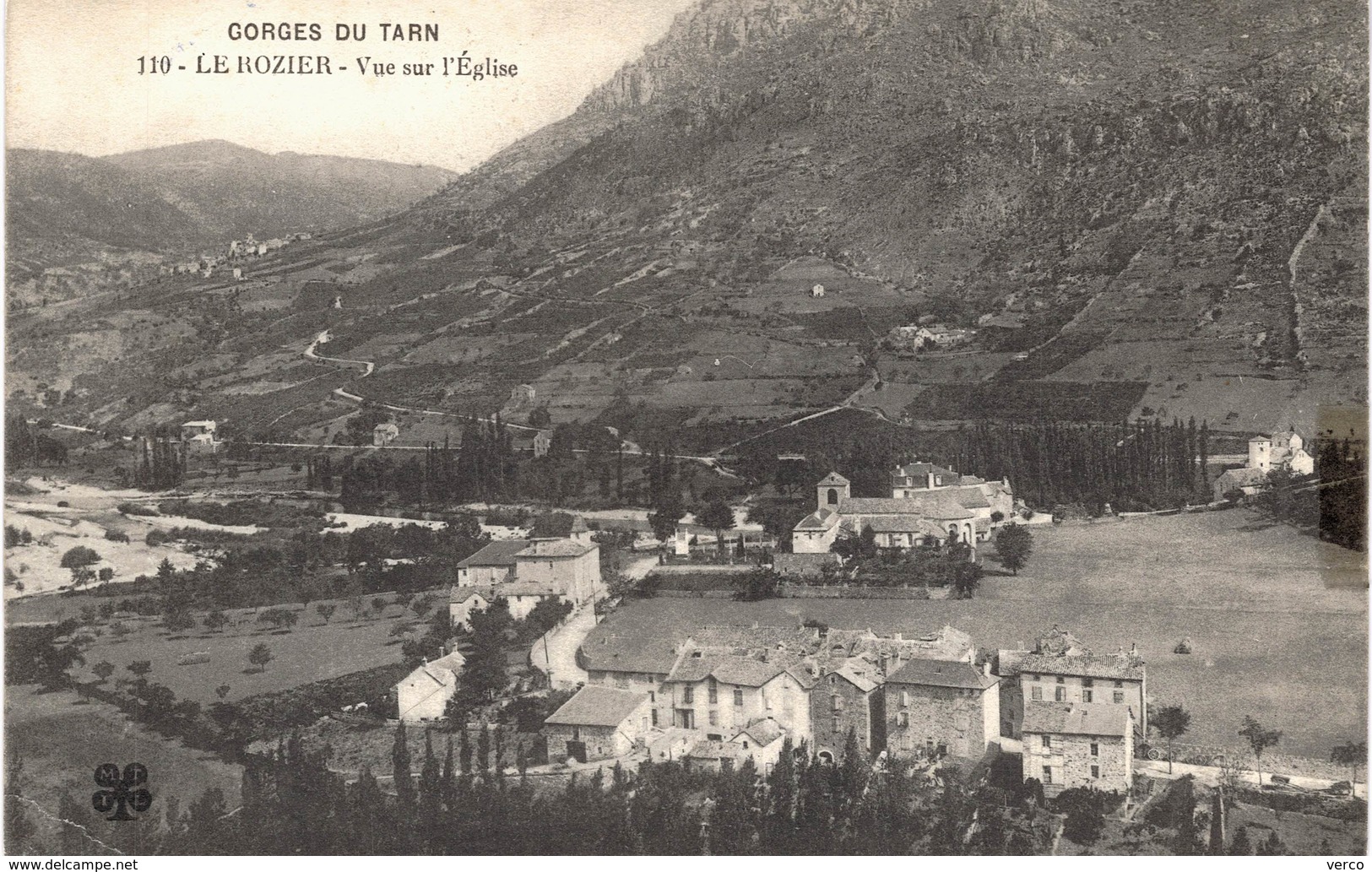 Carte Postale ancienne de GORGES du TARN - Le ROZIER