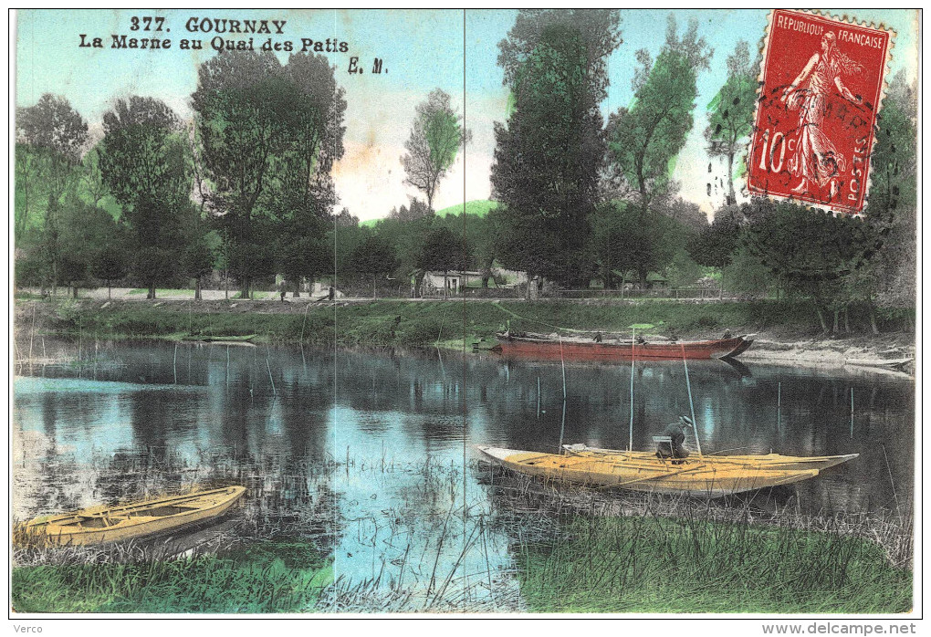 Carte Postale Ancienne de GOURNAY sur MARNE