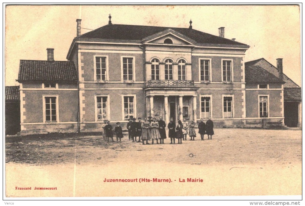 CARTE POSTALE  ANCIENNE DE JUZENNECOURT  -  LA MAIRIE