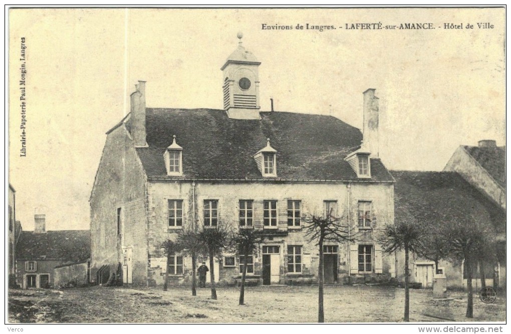 CARTE POSTALE ANCIENNE DE LA FERTE-sur-AMANCE  - hôtel de ville