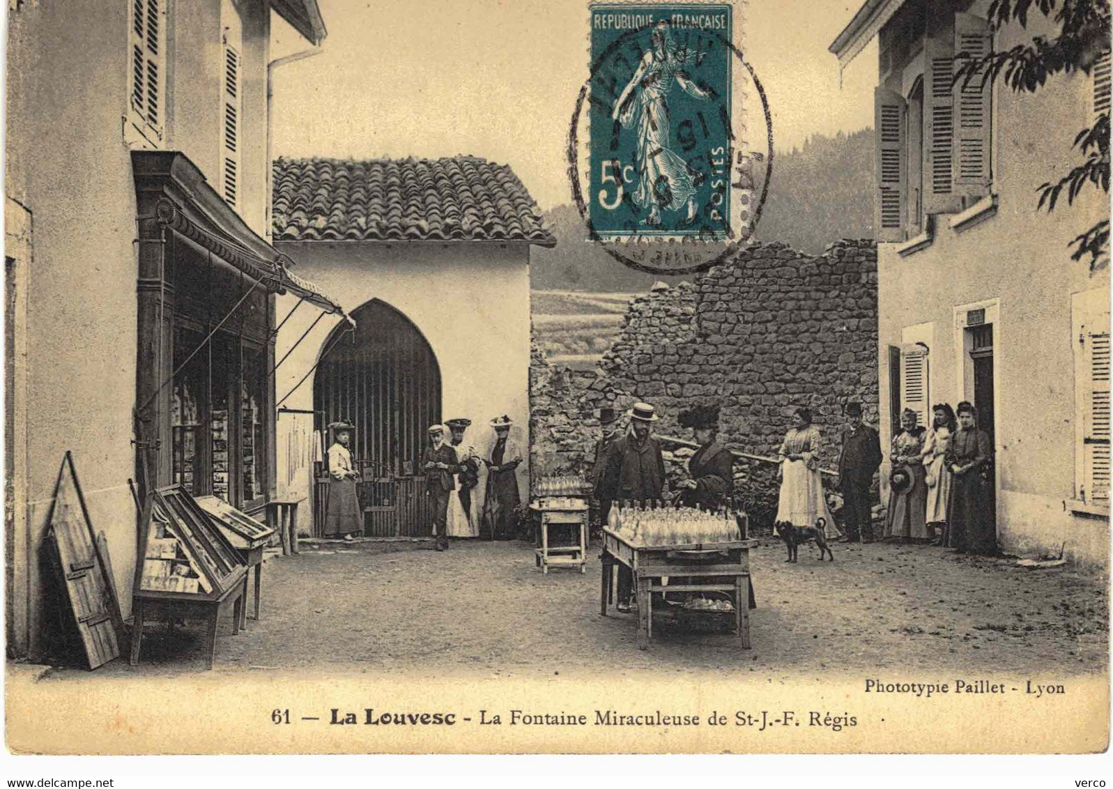 Carte POSTALE  Ancienne  de  LA  LOUVESC - Fontaine miraculeuse