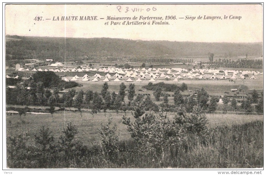 CARTE POSTALE ANCIENNE DE LANGRES -  427 SIEGE DE LANGRES