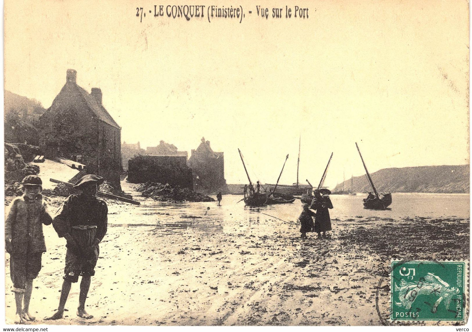 Carte POSTALE  Ancienne  de LE CONQUET - Vue sur le Port