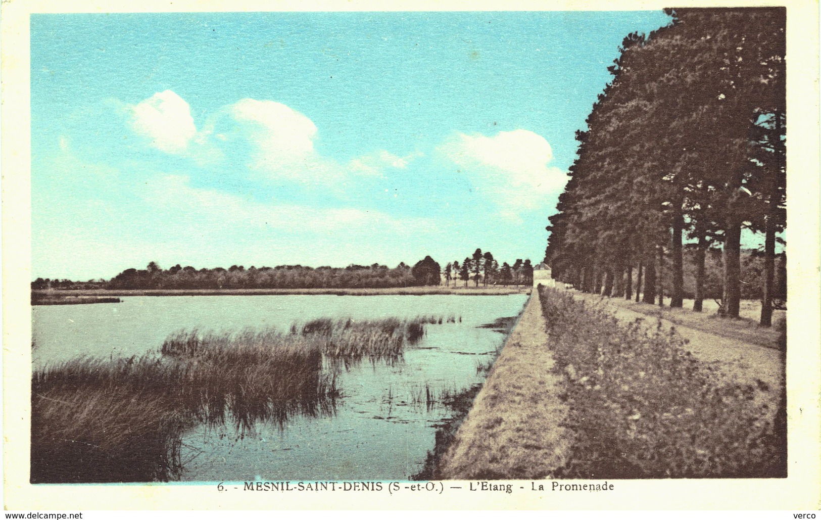 Carte postale ancienne de  Le MESNIL Saint DENIS - Etang